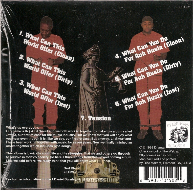 Lil Smurf & INZ – Drama – CD (Maxi-Single), 1999 [r11401644